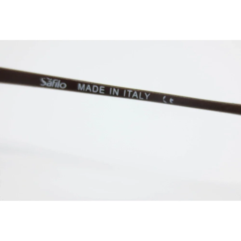 Safilo Elasta E7209 Brown Oval Eyeglasses Frames Italy 50-20-145 JYS